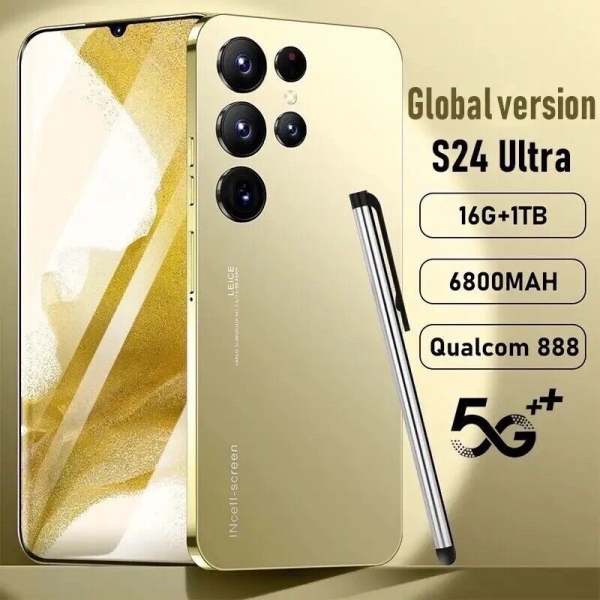 16GB RAM 1TB Ultra 5G Android Smartphone 6.8 entsperrt Dual SIM Gold Farbe