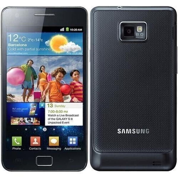 Samsung Galaxy S2 16GB I9100 8MP Super AMOLED Plus Android Smartphone SCHWARZ