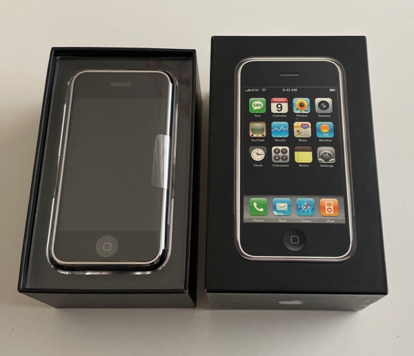 Alter Lagerbestand Apple iPhone 2g 8GB 1. Generation Sammler Stück 12 Symbol – AT&T Box