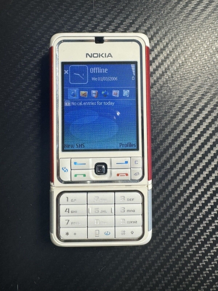 Nokia 3250 weiß/rot entsperrt Handy