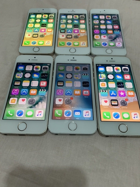 1x Apple iPhone 5s – 16GB – Gold/Silber (entsperrt) A1457 (GSM)