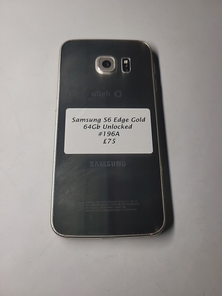 Samsung Galaxy S6 Edge SM-G925F – 64 GB – goldfarbenes (entsperrt) Smartphone 196A