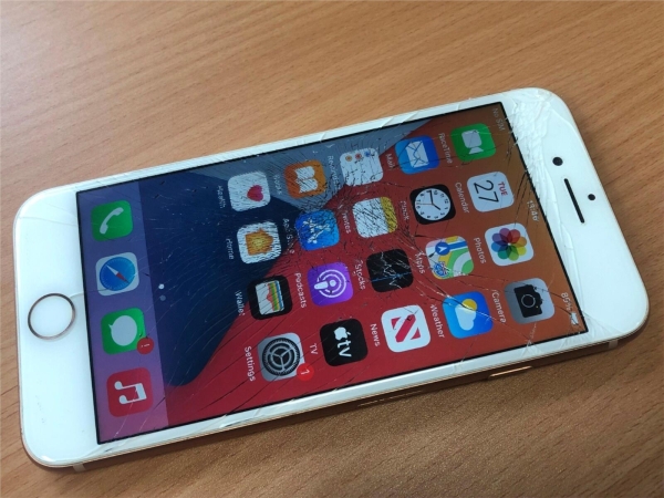 Apple iPhone 8 A1905 – weiß – 64GB (entsperrt) Smartphone Handy mit Beschädigung
