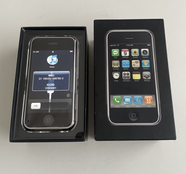 Alter Lagerbestand Apple iPhone 2g 8GB 1. Generation Sammlerstück – 12 Icon Box