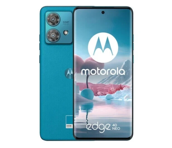 Motorola edge 40 neo 5G 12/256GB Caneel Bay 144Hz 6,55 Zoll Smartphone Handy