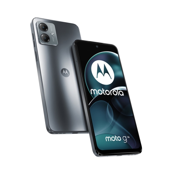 Motorola moto g14 4GB + 128GB Steel Grey Smartphone (6,51 Zoll, 50 MP, Duale-Kam