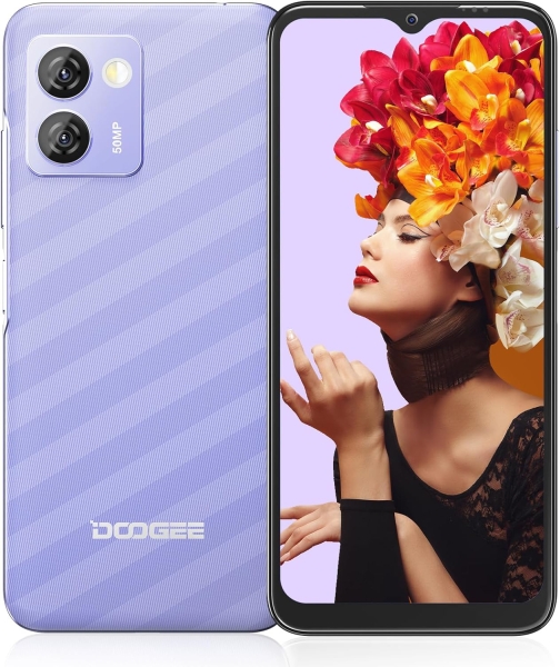 Doogee N50 Pro Mobiltelefone 20GB + 256GB/1TB TF Android 13 Smartphone, 6,52″ 4G