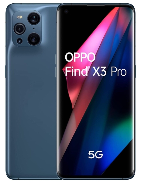 Handy Smartphone OPPO Find X3 Pro 5G 6,7 “ 12GB RAM 256GB Blau