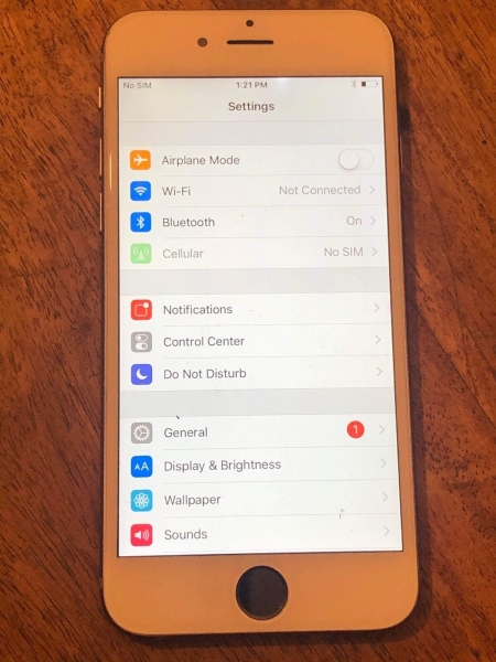 Apple iPhone 6 16GB Spacegrau entsperrt KEINE Berührung ID, weißer Bildschirm. Spot auf LCD