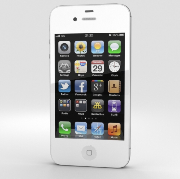 Apple iPhone 4s 16GB Smartphone – weiß (O2 gesperrt) sehr guter Zustand
