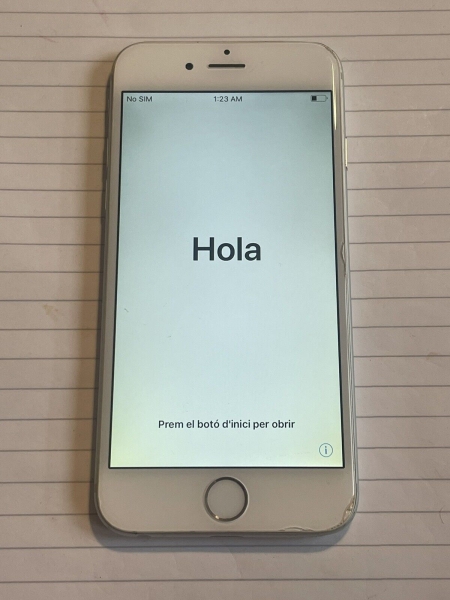 Apple iPhone 6 – 64 GB – silber (entsperrt). Rissiger Bildschirm. Wifi funktioniert nicht
