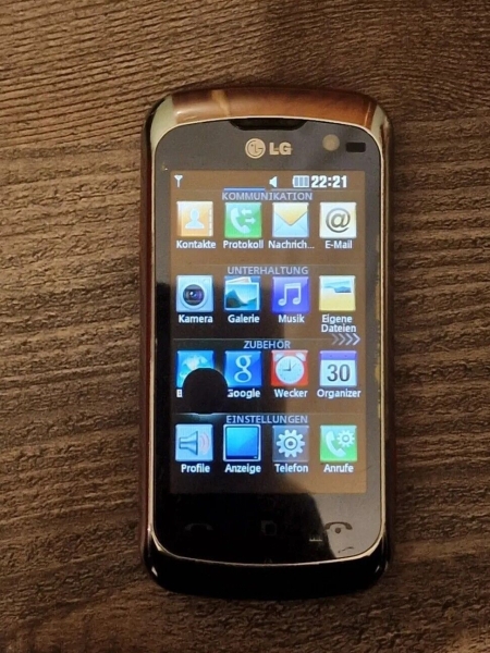 LG KM570- Silber (Ohne-Simlock) Handy / Smartphone  Lg Arena II schwarz