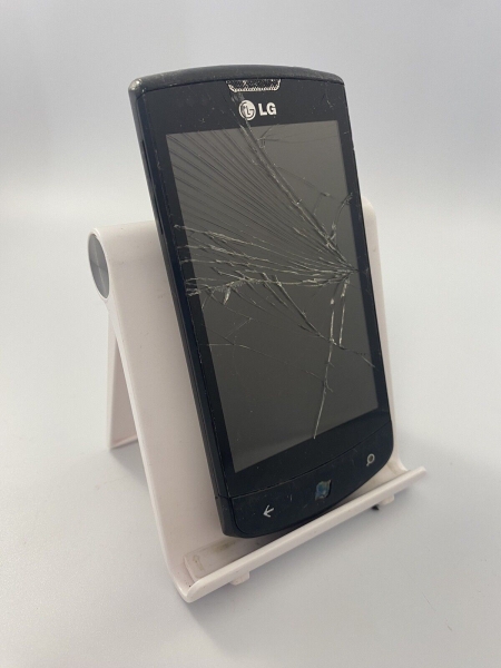 LG Optimus 7 E900 schwarz entsperrt 3,8″ 5MP Windows Smartphone gerissen unvollständig