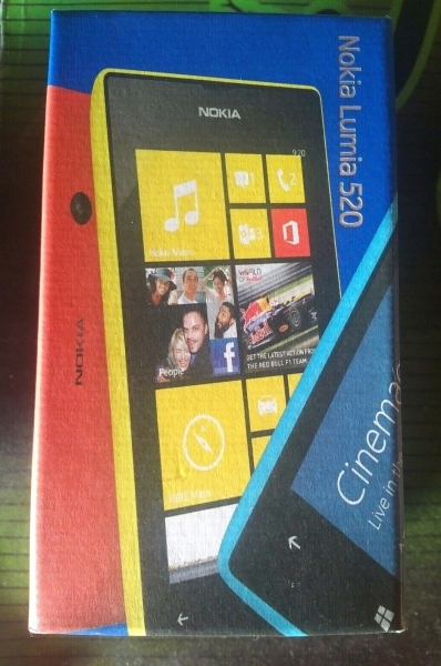 Nokia  Lumia 520 – 8GB – Cyan (Ohne Simlock) Smartphone Blau Neu
