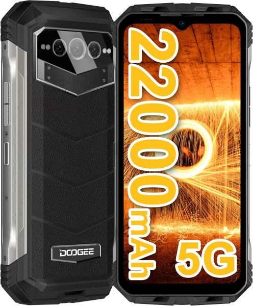 Doogee V Max (2023) 5G robustes Smartphone, 22000mAh, 20GB+256GB/TF 2 TB