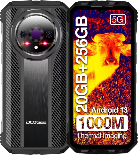 DOOGEE V31GT robustes Smartphone 5G, 20GB + 256GB mit Wärmebildkamera