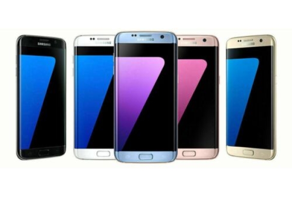 Samsung Galaxy S7 Edge schwarz & gold 32GB/4GB 4G NFC entsperrt Android Smartphone
