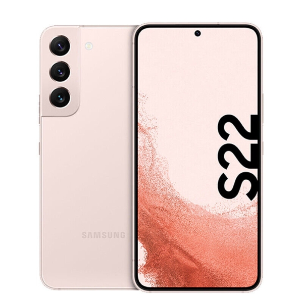 Samsung Galaxy S22 SM-S901B 256 GB Pink-Gold Dual-SIM Android 12 5G Smartphone