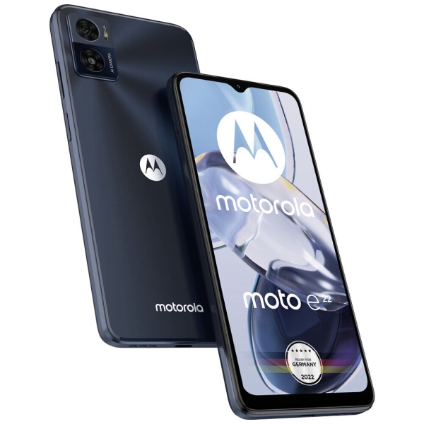 Motorola moto e22 Smartphone  32 GB 16.5 cm (6.5 Zoll) Schwarz Android™ 12 Du…