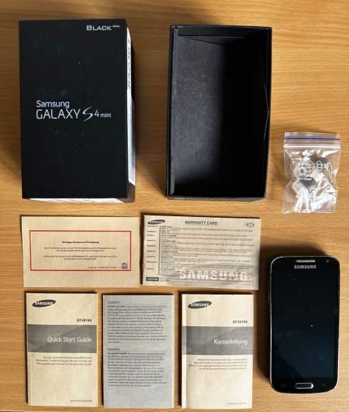 📱Samsung S4 mini 👌🏼 GT-I9195 1,5GB Schwarz ‼️Ohne Simlock Smartphone ✅