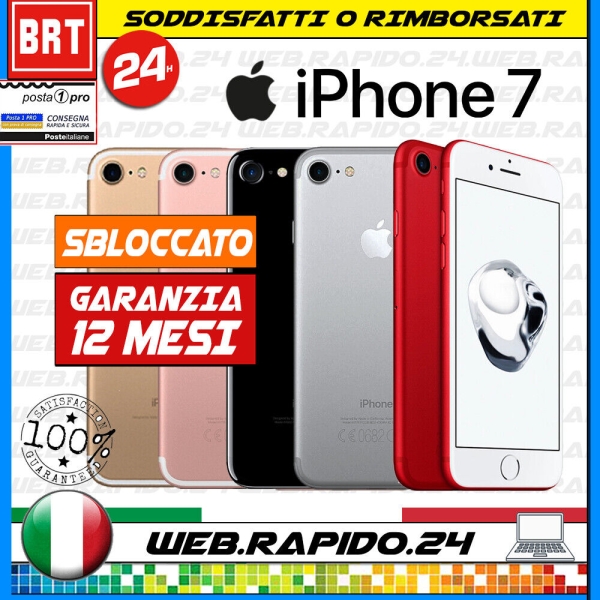 S40_Smartphone Apple IPHONE 7 32GB Schwarz Matte Ios- Block Auf Apfel