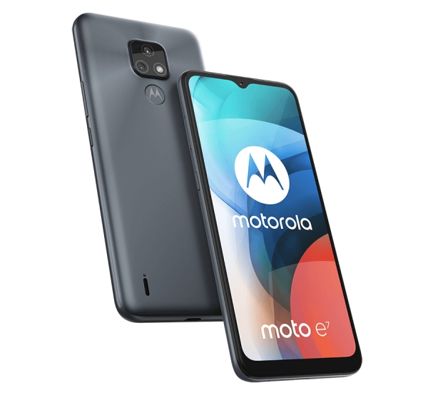 Motorola Moto E7 6,5″“ 4G Smartphone 32GB mit £10 Sim Bundle MINERALGRAU