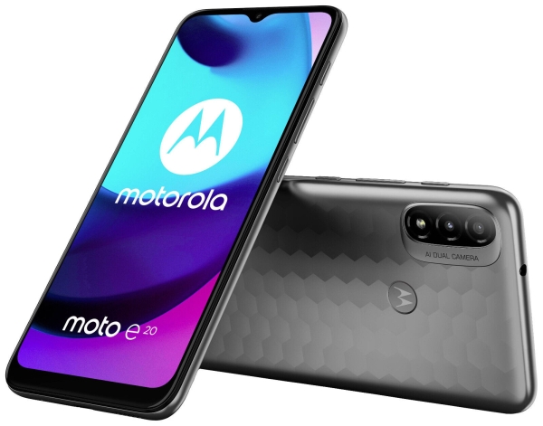 NEU Motorola moto e20 – 32GB – Graphite Gray  Dual-SIM Smartphone