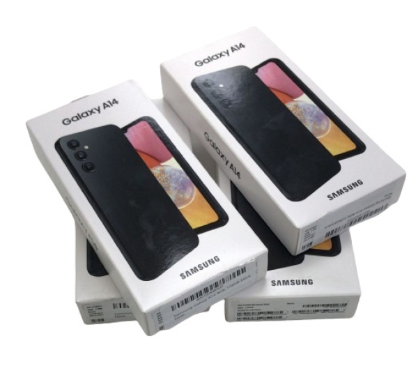 Samsung Galaxy A14 Smartphone 5G entsperrt4GB RAM 128GB Dual Sim schwarz Neu Versiegelt