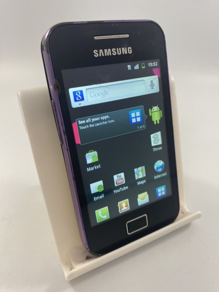Samsung Galaxy Ace S5830 schwarz 3 Netzwerk 158MB 3,5″ Android Smartphone rissig