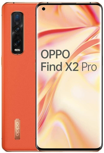 Handy Smartphone OPPO Find X2 Pro 5G 512GB + 12GB RAM 6.7 “ Haut Vegan Orange