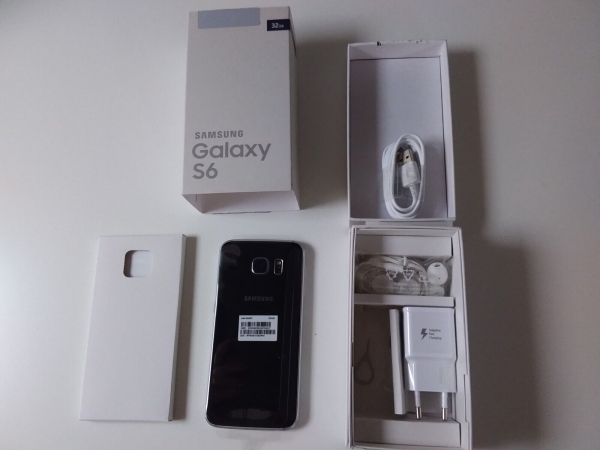 NEU Samsung Galaxy S6 G920F 32GB Black Sapphire Android Smartphone Neuware OVP
