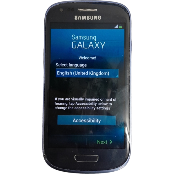 Samsung Galaxy S III Mini GT-I8200N Pebble Blue Smartphone – funktioniert Reset