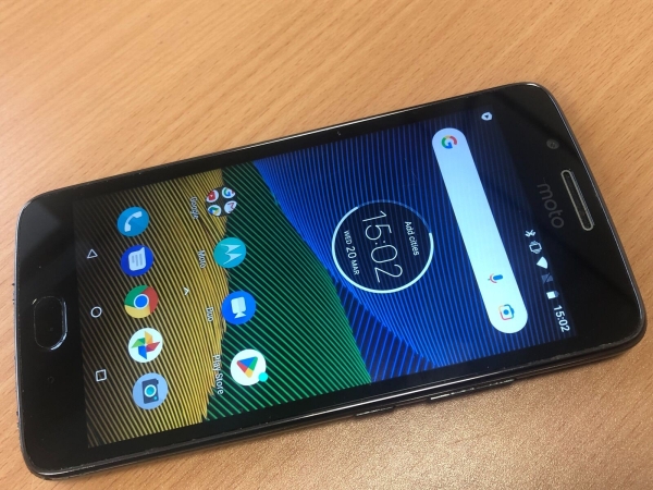 Motorola Moto G5 XT1675 – 16 GB – mondgrau (entsperrt) Android 8.1 Smartphone