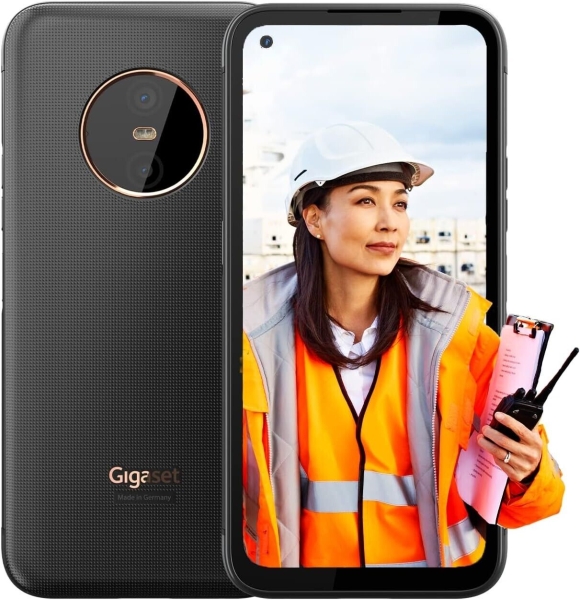 Gigaset GX6 Pro 5G 128GB entsperrt Titan schwarz – wasserdicht robustes Smartphone