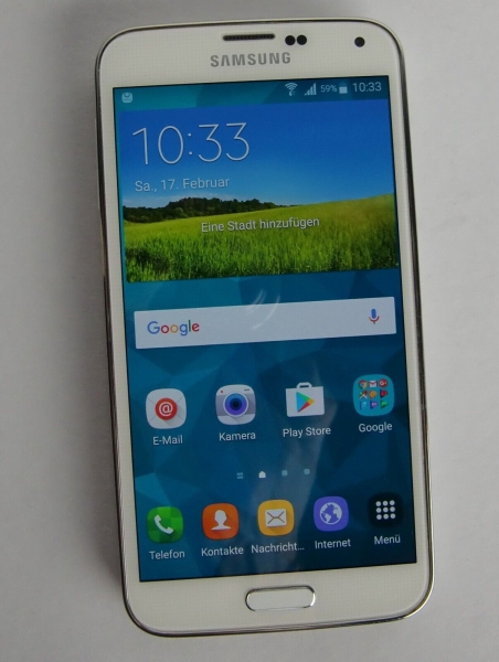 Handy / Smartphone: Samsung Galaxy S5 (SM-G901F) – 16GB Speicher