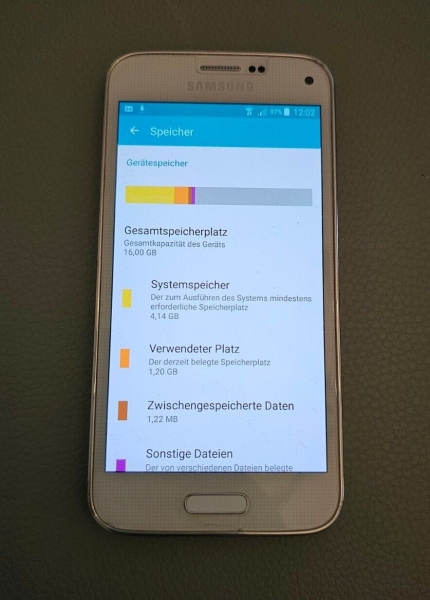Samsung  Galaxy S5 Mini SM-G800F – 16GB – Weiß – Gold (Ohne Simlock) Smartphone