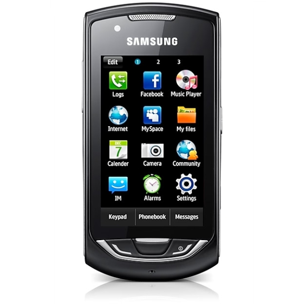 Samsung Monte S5620 – SMARTPHONE – DUNKELSCHWARZ – ENTSPERRT