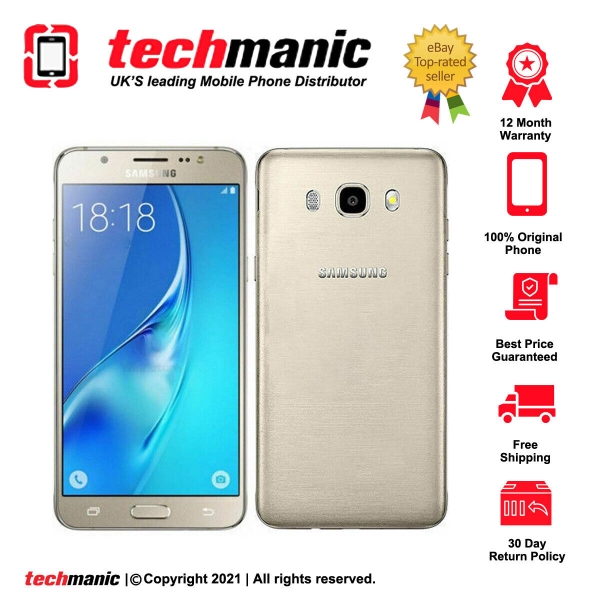 Samsung Galaxy J5 (2016) SM-J510 (Dual SIM) – 16 GB – goldfarbenes (entsperrt) Smartphone