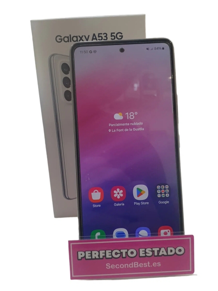 Samsung Galaxy A53 5G 128/6 GB SM-A536B/DS Weißes Smartphone aus zweiter Hand