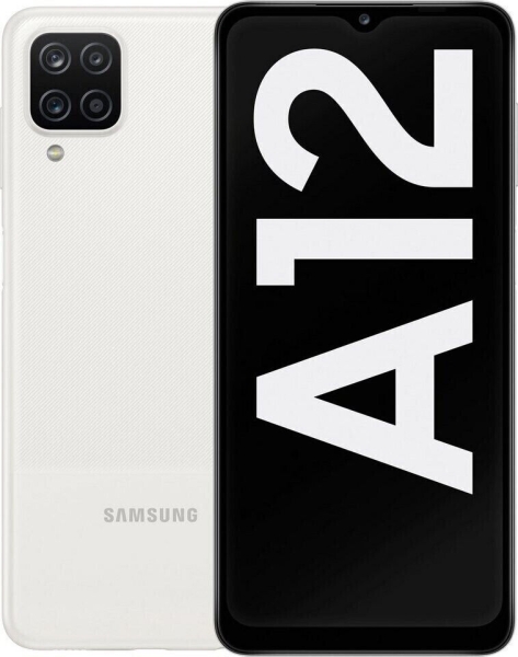 Samsung Galaxy A12 Dual-SIM Smartphone 64GB Weiß White – Sehr Gut