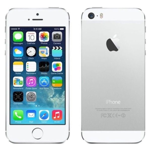 Apple iPhone 5s-16GB-4GB-Silber (entsperrt) Top Zustand*verpackt+ Zubehör