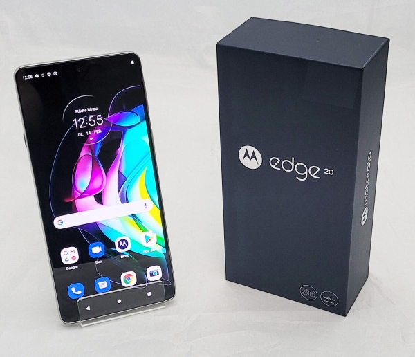 Motorola Edge 20 5G Smartphone 128GB 8GB RAM frosted white Android Triple-Kamera