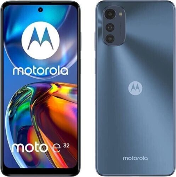 Motorola Moto E32 – 64GB 4G LTE entsperrt Dual SIM Android Smartphone schiefergrau