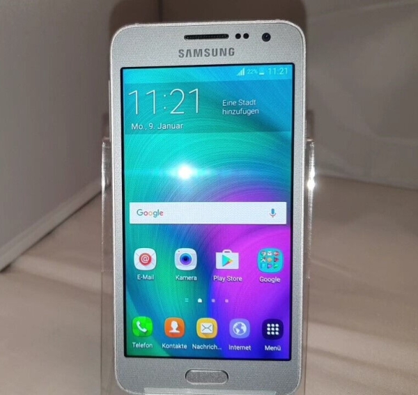 Samsung  Galaxy A3 SM-A300FU – 16GB – Platinum Silver (Ohne Simlock) Smartphone