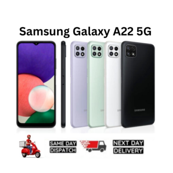 Samsung Galaxy A22 5G 128GB Dual SIM entsperrt Android Smartphone schwarz
