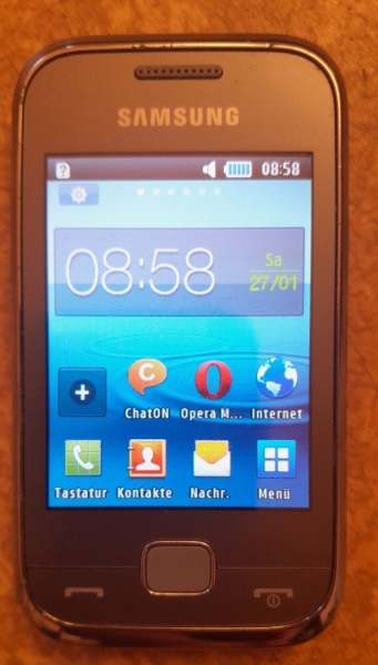 Samsung  REX 60 GT-C3310R – Silber (Ohne Simlock) Smartphone