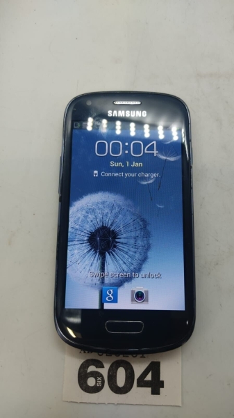 Galaxy S3 Mini I8190 8GB blau Android (O2) Smartphone gebraucht, nur Gerät