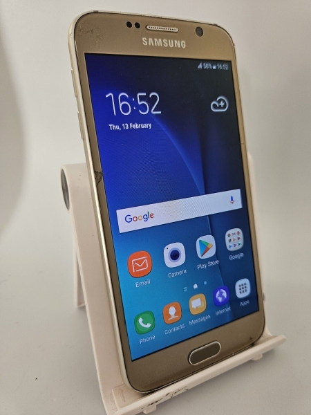 Samsung Galaxy S6 Gold entsperrt 32GB 3GB RAM 5.1″ Android Smartphone Riss