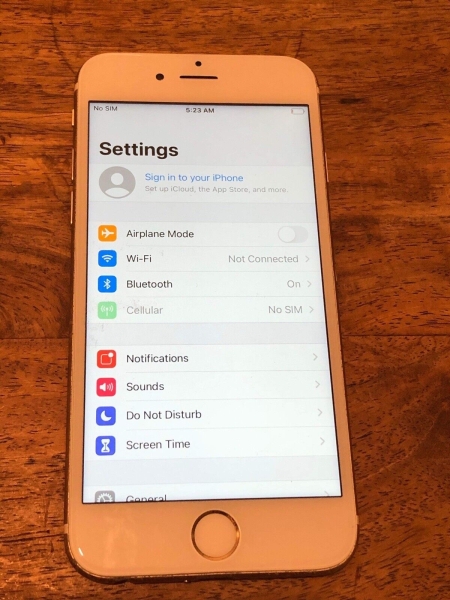 Apple iPhone 6s – 16 GB – Gold entsperrt. No Touch ID vollständig abgewischt, benötigt neue Klappe