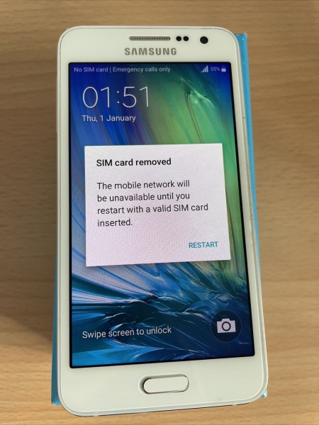 Samsung Galaxy A3 SM-A300FU entsperrt weiß 16GB Smartphone